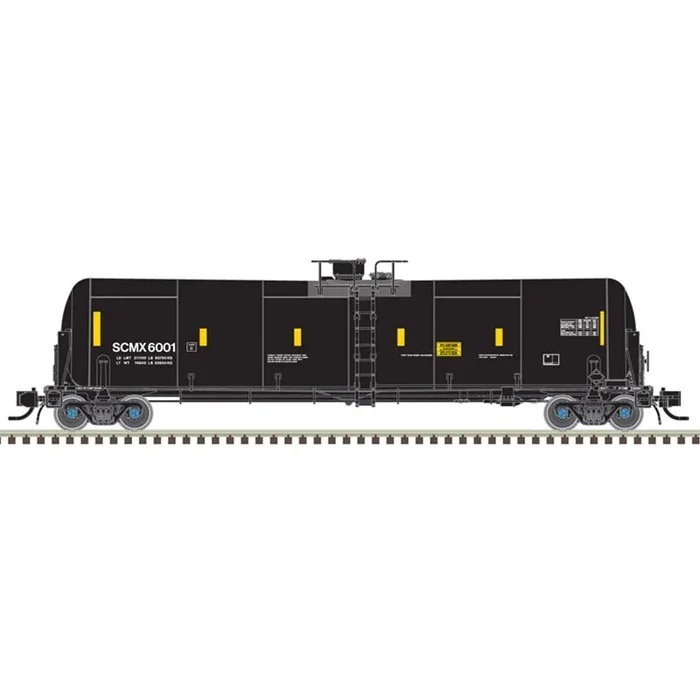 Atlas 50005823 N Scale 31,000 Gallon SCMX Tank Car with BNSF Buffer Car (6 Car Set)