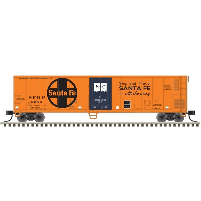 Atlas 50006467 N Scale 50′ Mechanical Reefer Santa Fe SFRP 2244