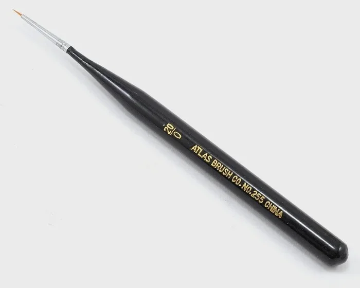 Atlas Brush Golden Taklon 20/0 Ultra Mini Brush