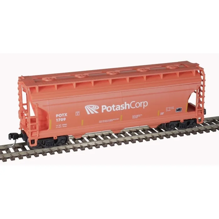Atlas Trainman 50006120 N Scale ACF 3560 Covered Hopper Potash 1624