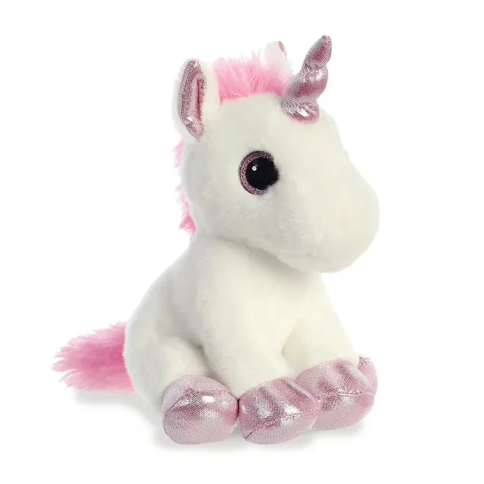 Aurora: Sparkle Tales Lolly Unicorn White and Pink 7″