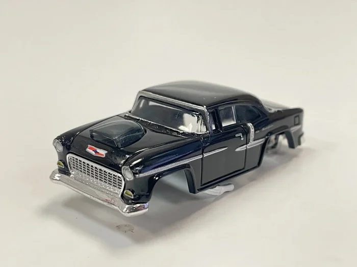 Auto World Exclusive 1955 Chevy AFX Xtraction Black HO Slot Car Body