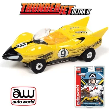 Auto World Thunderjet Speed Racer – Racer X Shooting Star Race Worn HO Slot Car