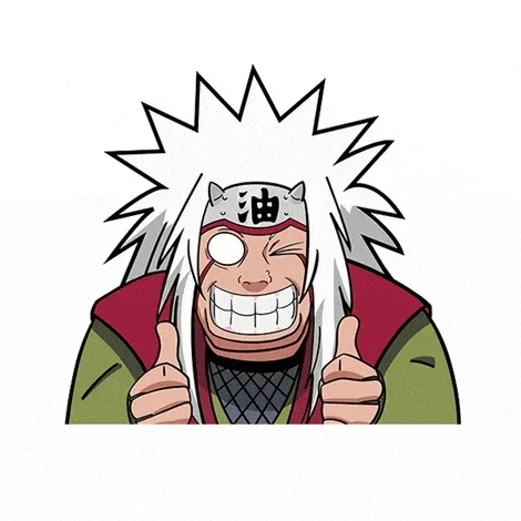 Autocollant pour voiture animé Jiraiya – Sannin légendaire | Vinyle animé 12,4 x 13 cm