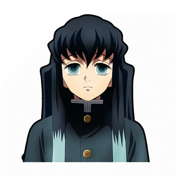 Autocollant pour voiture Hashira Anime – Demon Slayer Pillars | Vinyle animé 12,4 x 13 cm