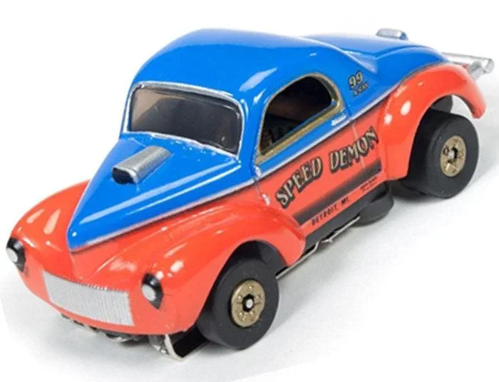 Autoworld Thunderjet R14 1941 Willys Coupe Gasser Speed Demon Tjet AFX SC304 AW