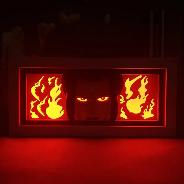 Avatar: The Last Airbender Anime-Leuchtkasten – Azula 3D-LED-Lampe mit dynamischen Farbwechseleffekten