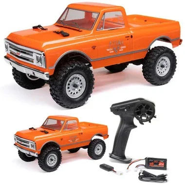 Axial AXI00001V2T3 1/24 SCX24 1967 Chevrolet C10 4WD Brushed Truck RTR Orange