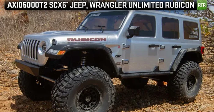 AXIAL AXI05000T2 1/6 SCX6 Jeep JLU Wrangler 4WD Rock Crawler RTR: Silver