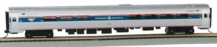 Bachmann 13124 HO Scale 85′ Budd Amfleet I Cafe Car Amtrak Ph VI 43344