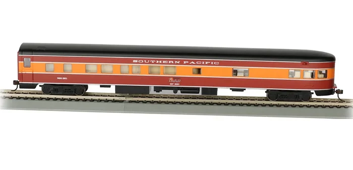 Bachmann 14312 HO Scale 85′ Lighted Smoothside Observation Southern Pacific Daylight SP 2954