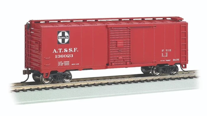 Bachmann 15016 HO Scale 40′ Steam Era Boxcar Santa Fe ATSF 136023