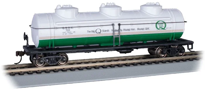 Bachmann 17110 HO Scale 3 Dome Tank Car Quaker State QSOX 721