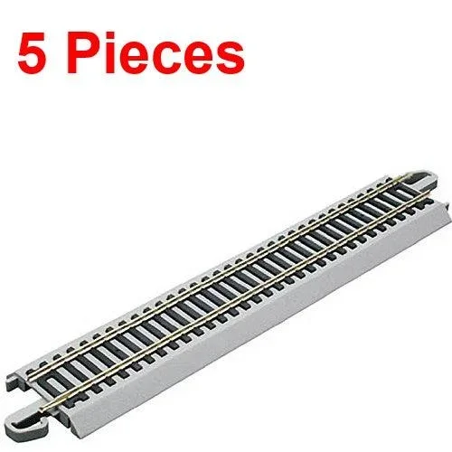 Bachmann 44581 9″ Staight Nickel Silver E-Z HO Train Track (5 Pieces)