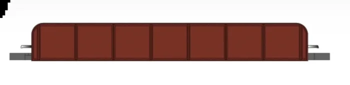 Bachmann 44651 N Scale E-Z Track Girder Bridge Oxide Red