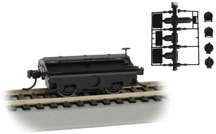 Bachmann 74405 HO Scale Test Weight Scale Car Painted Unlettered – Black