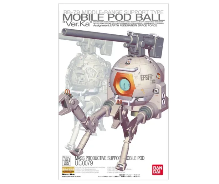 Bandai 131412 1/100 MG RB-79 Ball Ver. Ka Gundam