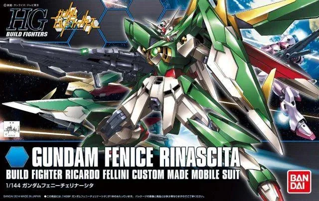 Bandai 2256321 1/144 HG Build Fighters #17 Gundam Fenice Rinascita Mobile Suit Gundam