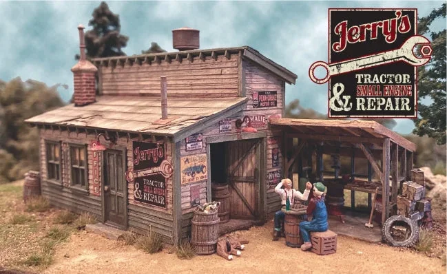 Bar Mills Scale Model Works 252 HO Scale Jerry’s Engine Repair Craftsman Kit