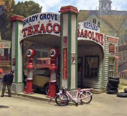 Bar Mills Scale Model Works 552 HO Scale Gas Station at Shady Grove Craftsman Kit