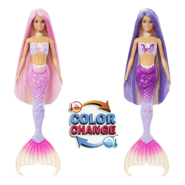 Barbie New Colour Change Feature Mermaid Doll with Styling Accessories