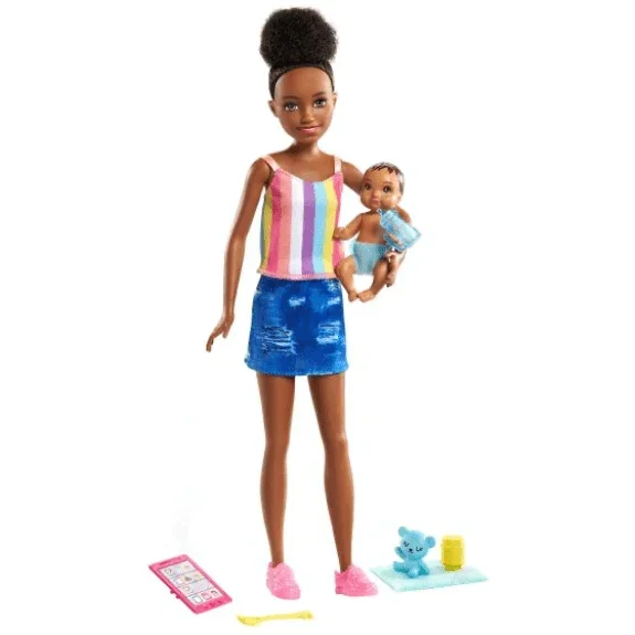 Barbie Skipper Babysitter Doll And Baby Doll Playset With Accessories