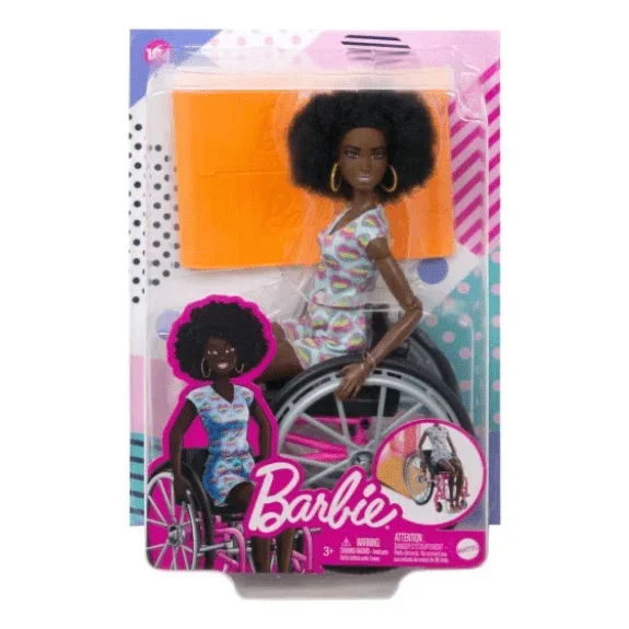 Barbie Wheelchair Doll with Black Hair