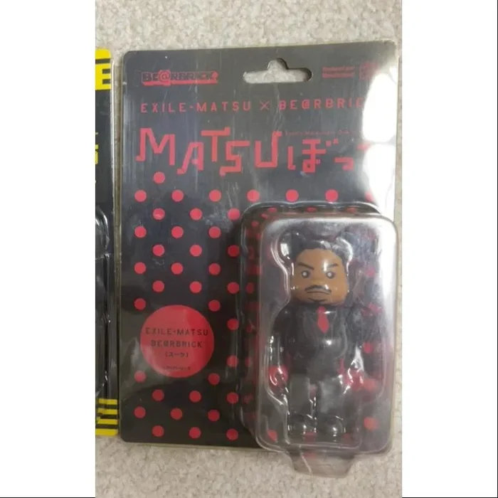Bearbrick X EXILE MATSU RED 100% Limited Medicom Be@rbrick