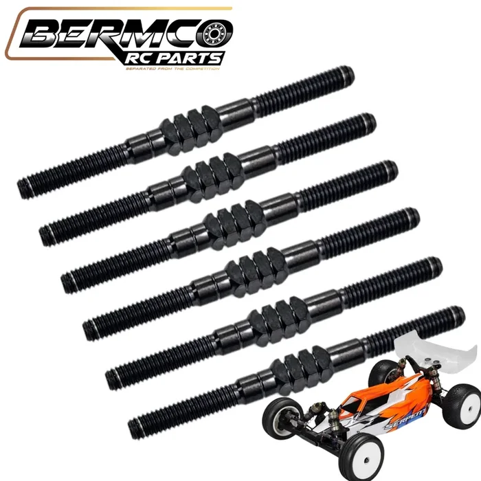 Bermco RC Parts BB Titanium Turnbuckle Kit 3.5mm Black Serpent SRX-2 Gen3