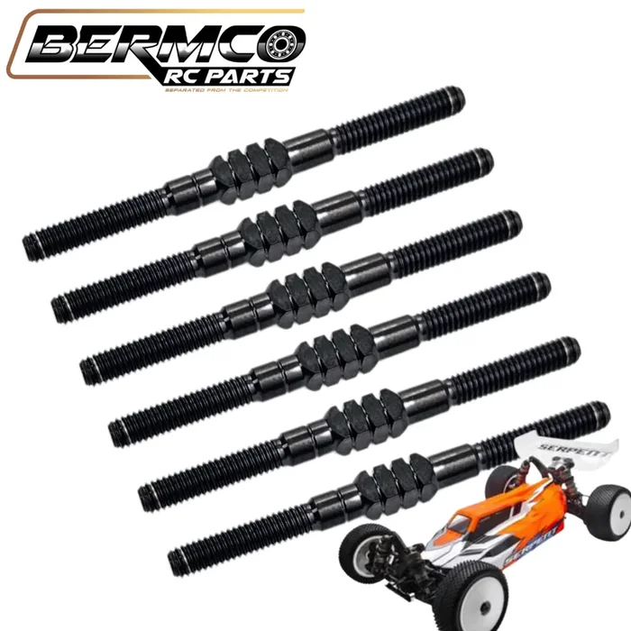 Bermco RC Parts BB Titanium Turnbuckle Kit 3.5mm Black Serpent SRX-4 Gen3