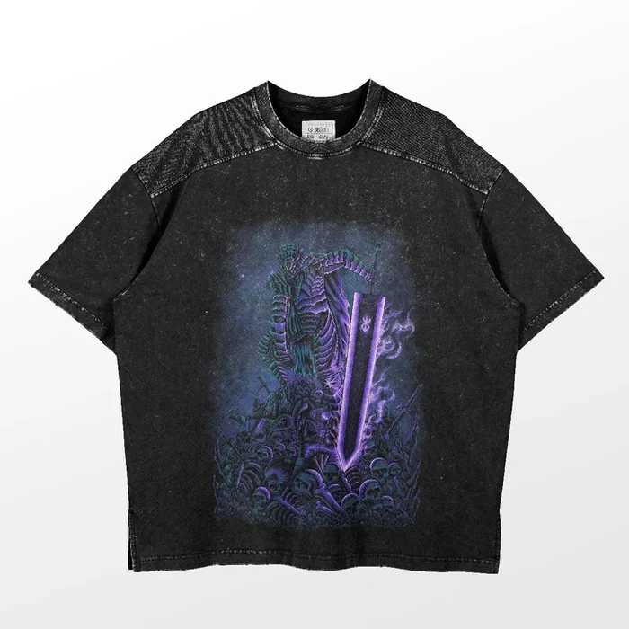 Berserk Anime Graphic Tee – Skull Knight with Beherit Sword Design | Premium Quality Shirt