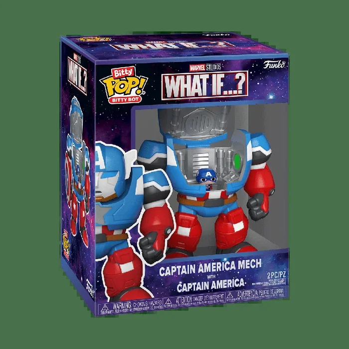 Bitty Pop! Bots – Marvel What If -Capt Amrca w/Cap