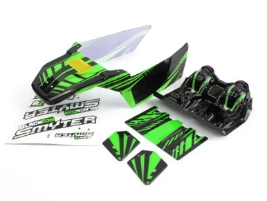 BlackZon Black/Green DB Body for 1/12 Smyter Desert Buggy Vehicles, 540179
