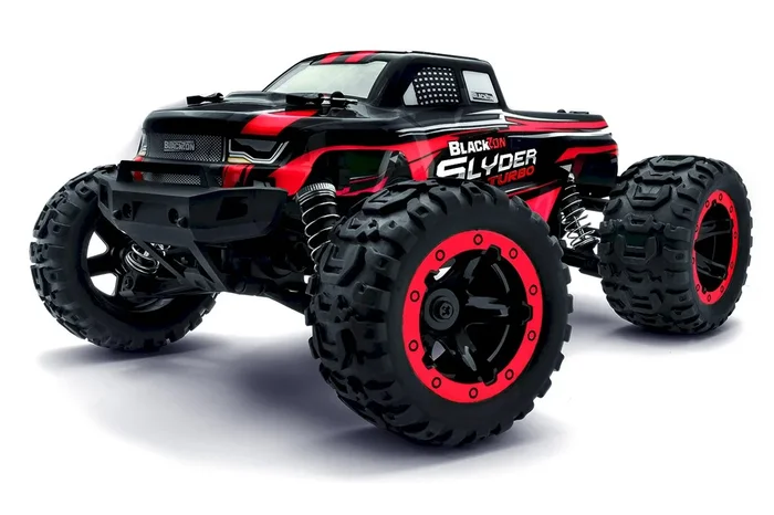 BlackZon Slyder MT Turbo 1/16 4WD 2S Brushless Monster Truck – Red 540211