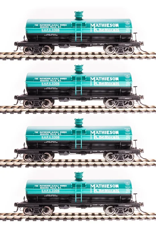 BLI 6175 HO Scale 6000 Gallon Tank Car Mathieson SHPX 4 Pack