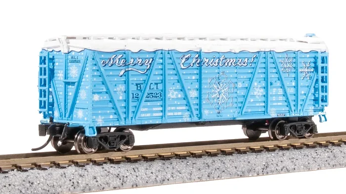 BLI 8474 N Scale K7 Stock Car with Holiday Sounds Merry Christmas BLT 122523