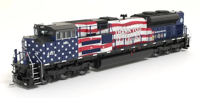 BLI 8672 HO Scale EMD SD70ACe “Veterans” Montana Rail Link MRL 4407 Paragon4 DCC