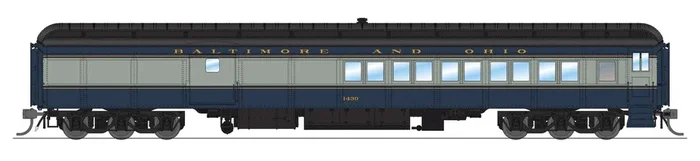 BLI 9112 HO Scale Coach Baggage Combine – Baltimore & Ohio B&O 1430