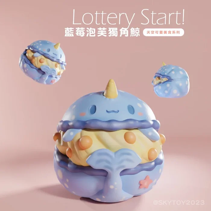 Blueberry Puff Narwhal by SKYTOY