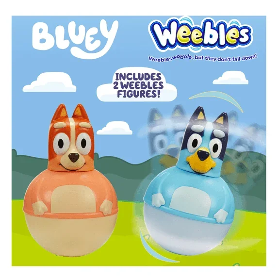 Bluey Weebles Twin Figure Pack Assorted