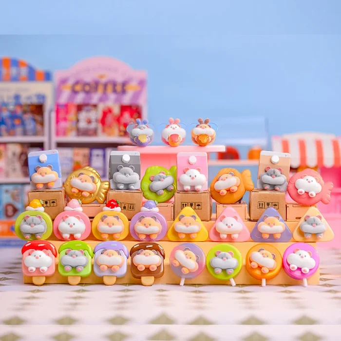 【BOGO】Rich Hamster Wants To Stick With You Mini Beans Series PVC Figures