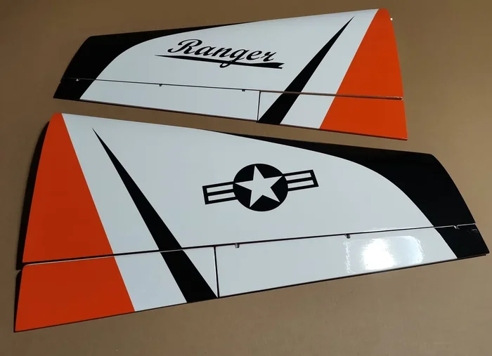 Boomerang Ranger Wing Set – Orange/White