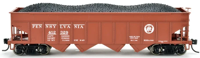 Bowser 43054 HO Scale H22a Open Hopper Pennsylvania PRR 412618