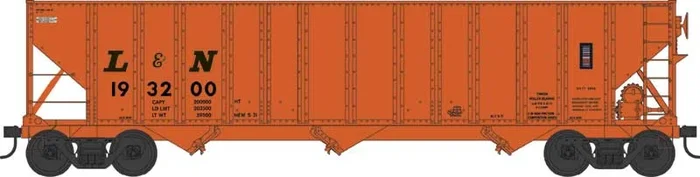 Bowser 43204 HO Scale 100 Ton 3-Bay Hopper Louisville & Nashville L&N 193200