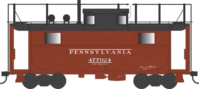 Bowser 43360 HO Scale PRR N5 Caboose Cabin Pennsylvania “NY” PRR 477024 – Trainphone