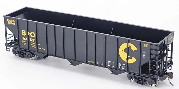 Bowser 43504 HO Scale 100 Ton 3-Bay Hopper Chessie System B&O 163699