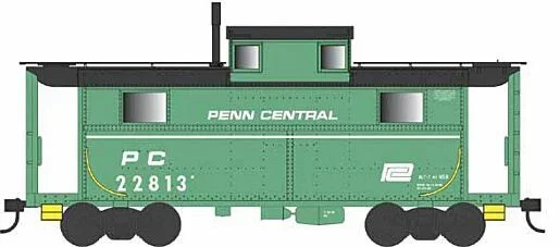 Bowser 6-41673 HO Scale N5 Caboose Penn Central White Stripe PC 22813