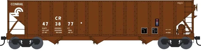 Bowser Executive Line 42370 HO Scale 100 Ton 3-Bay Hopper Conrail CR 477102