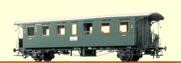 Brawa 2161 HO Scale 2 Axle Carriages Passenger Car DB #2 – NOS