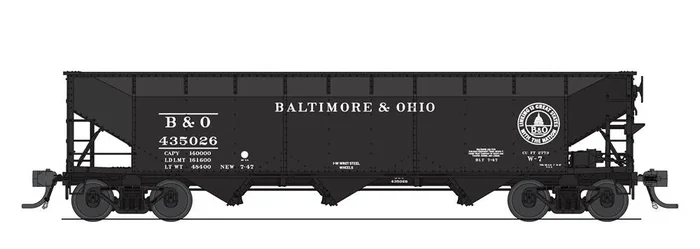 Broadway Limited Imports 8103 HO Scale 70 Ton Tripple Hopper Baltimore & Ohio B&O 4 Pack